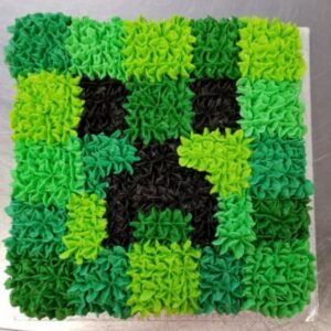 Minecraft Cupcake Cake